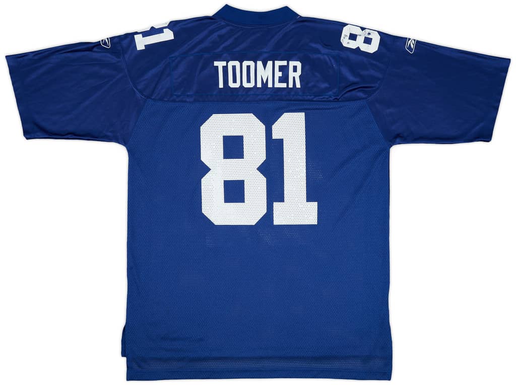 2007 New York Giants Toomer #81 Reebok On Field Home Jersey - 6/10 - (XL)