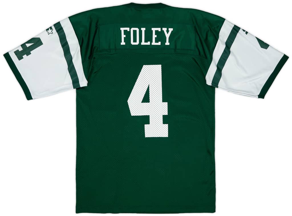 1998 New York Jets Foley #4 Starter Home Jersey - 8/10 - (L)