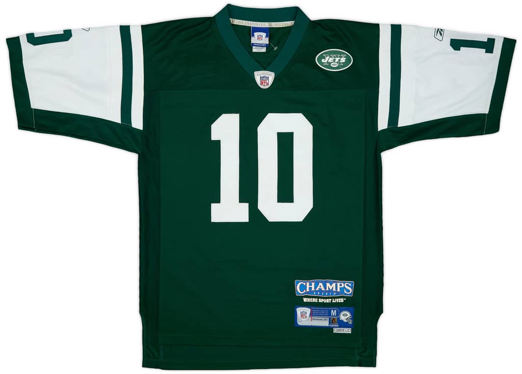 2005-06 New York Jets Pennington #10 Reebok Premier Home Jersey - 6/10 - (M)