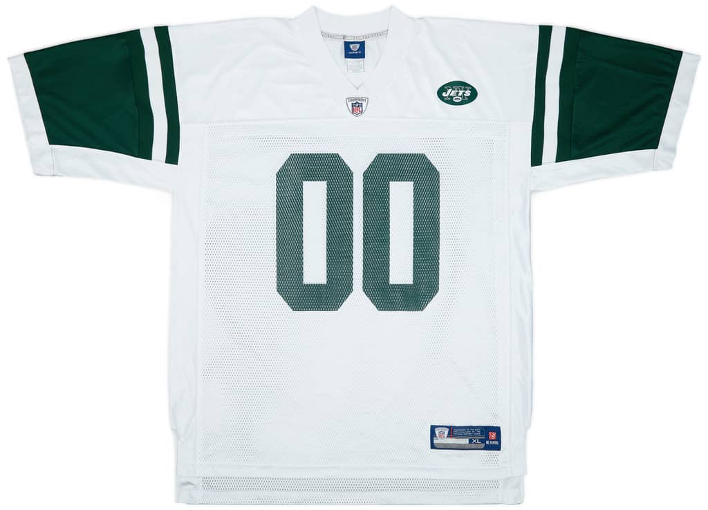 2008-11 New York Jets #00 Reebok On Field Away Jersey - 8/10 - (XL)