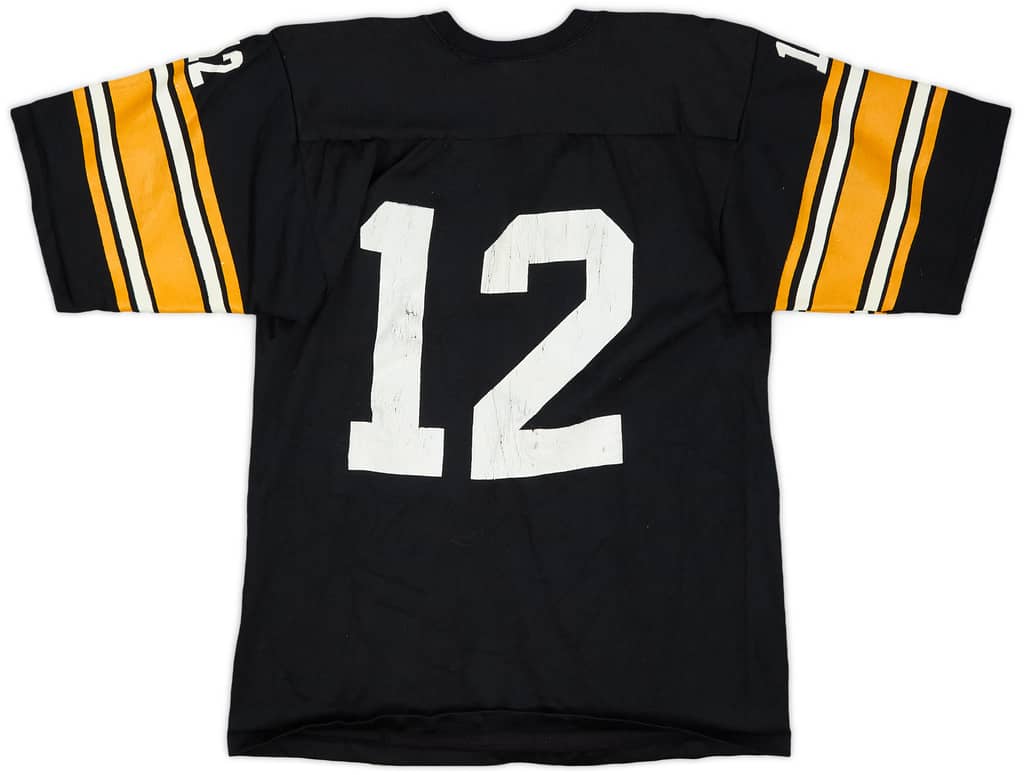 1980-83 Pittsburgh Steelers Bradshaw #12 Rawlings Home Jersey - 6/10 - (S)
