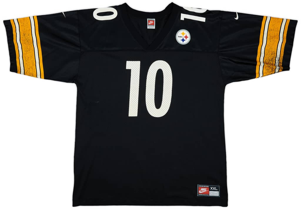 1997-00 Pittsburgh Steelers Stewart #10 Nike Game Home Jersey - 6/10 - (XXL)