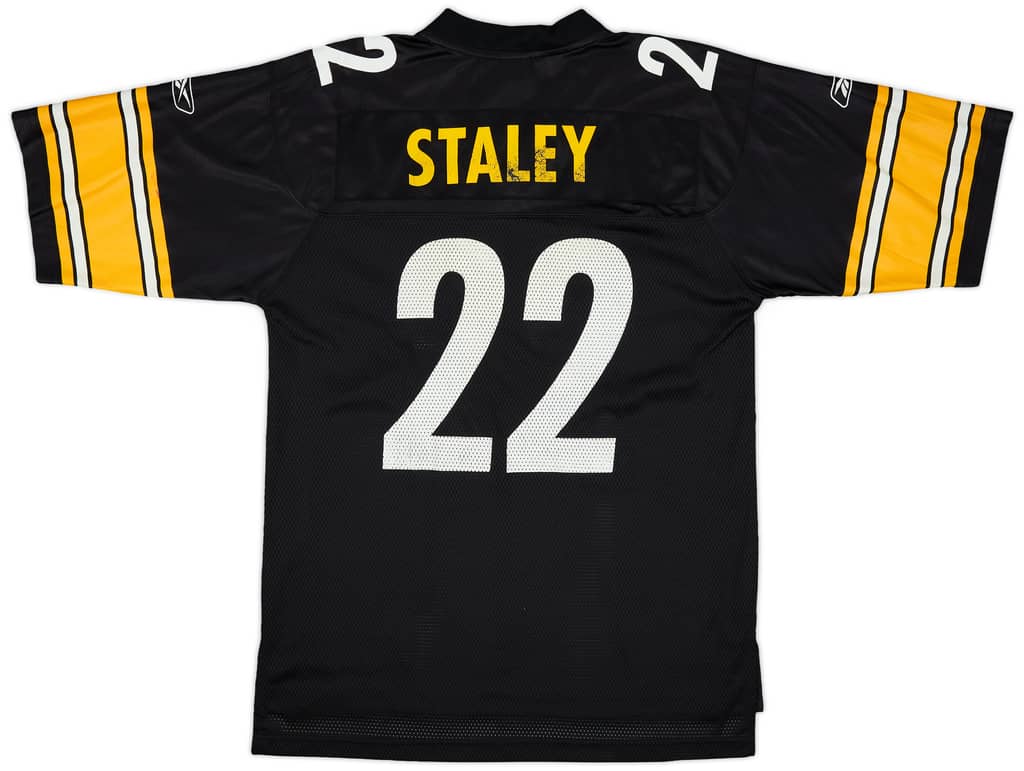 2004 Pittsburgh Steelers Staley #22 Reebok On Field Home Jersey - 6/10 - (M)