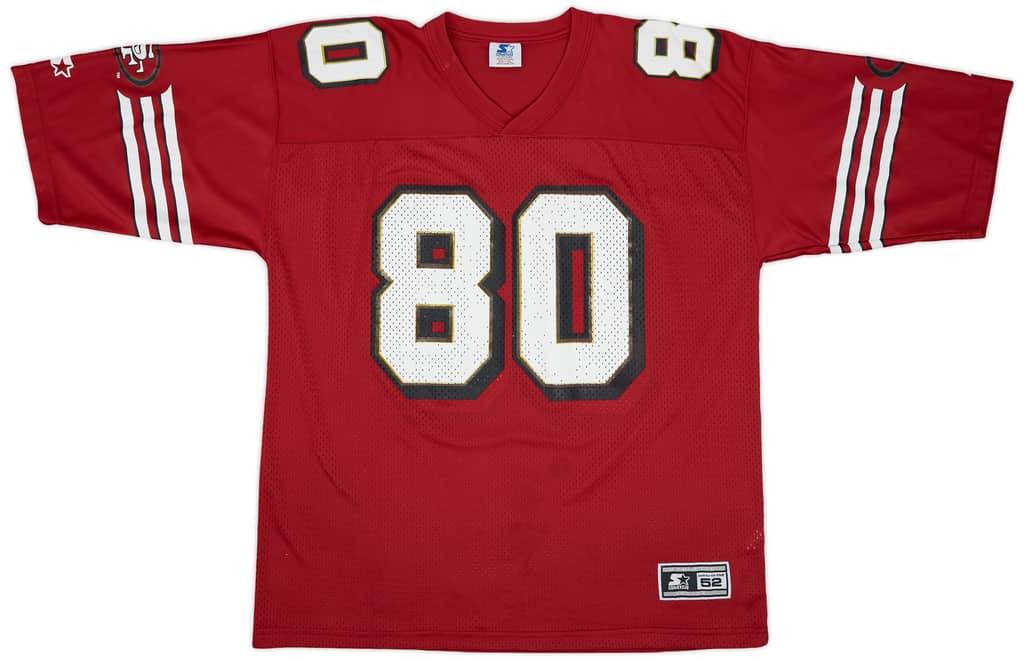 1996-98 San Francisco 49ers Rice #80 Starter Home Jersey - 7/10 - (XL)