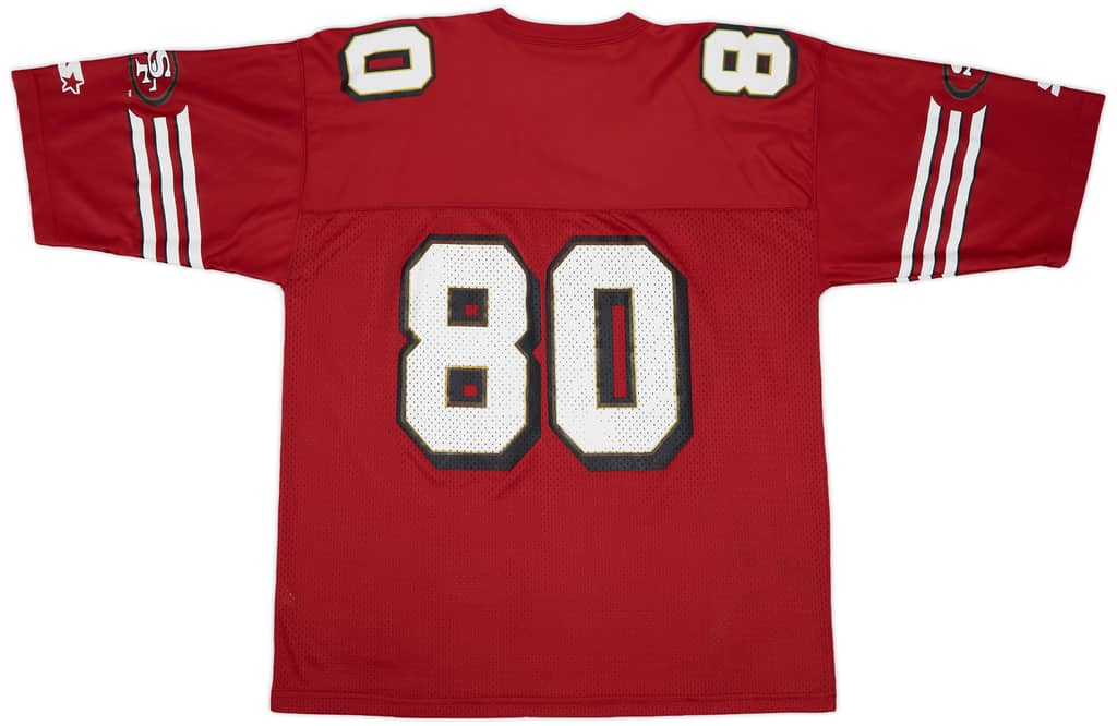 1996-98 San Francisco 49ers Rice #80 Starter Home Jersey - 7/10 - (XL)