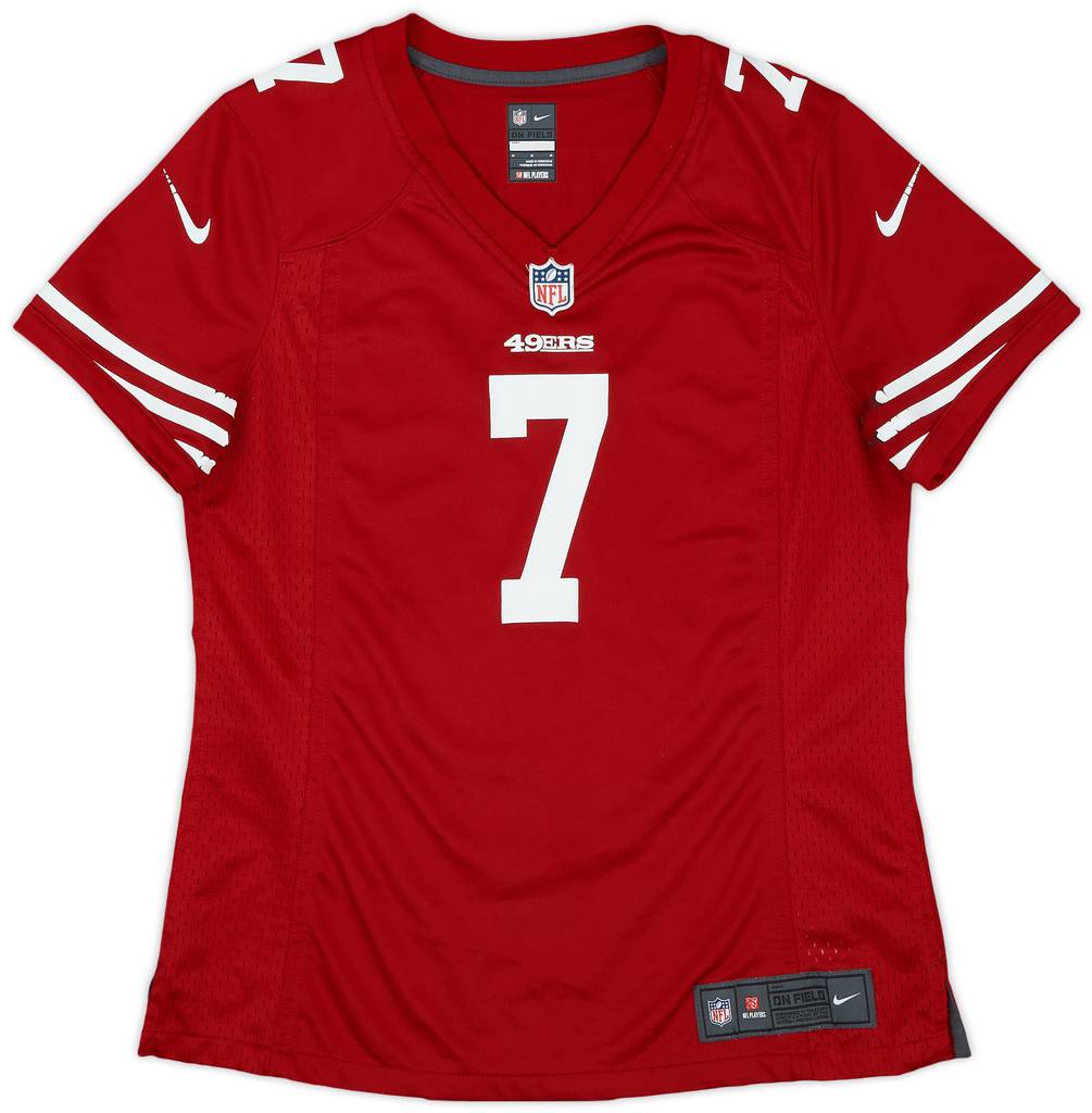 2012-16 San Francisco 49ers Kaepernick #7 Nike Game Home Jersey Womens - 6/10 - (M)