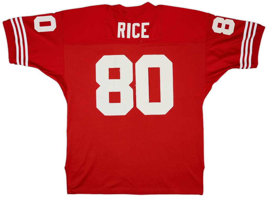 1994 San Francisco 49ers Rice #80 Mitchell & Ness Home Jersey - 3/10 - (3XL)