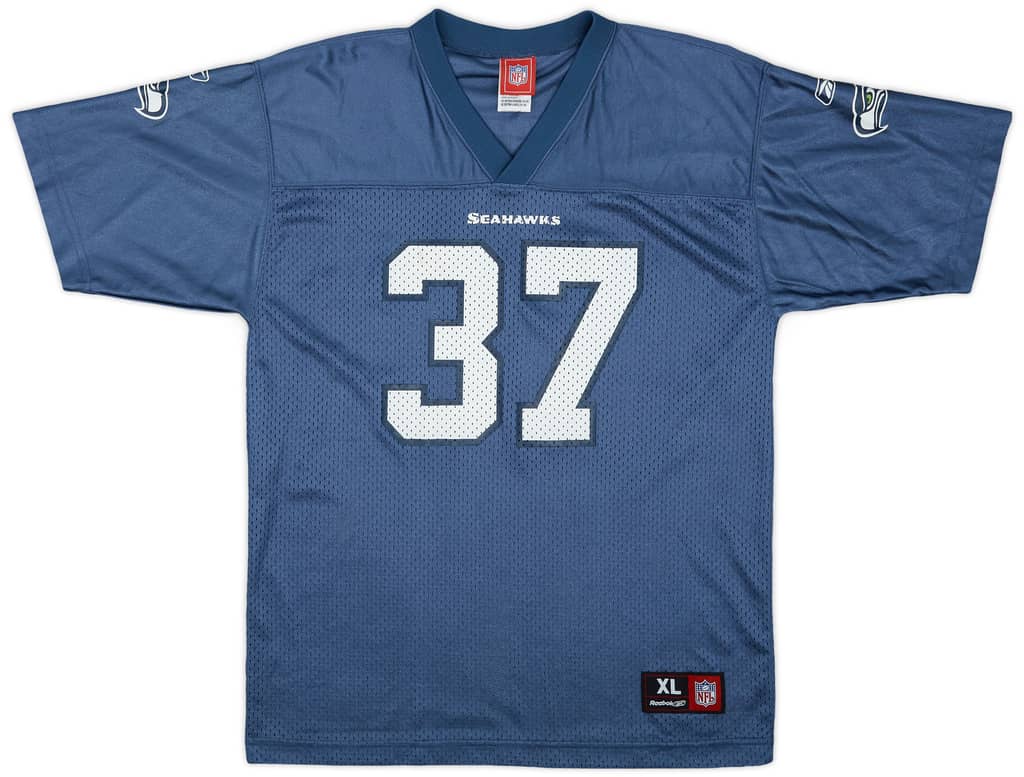 2005-06 Seattle Seahawks Alexander #37 Reebok Replica Home Jersey - 9/10 - (XL.Boys)