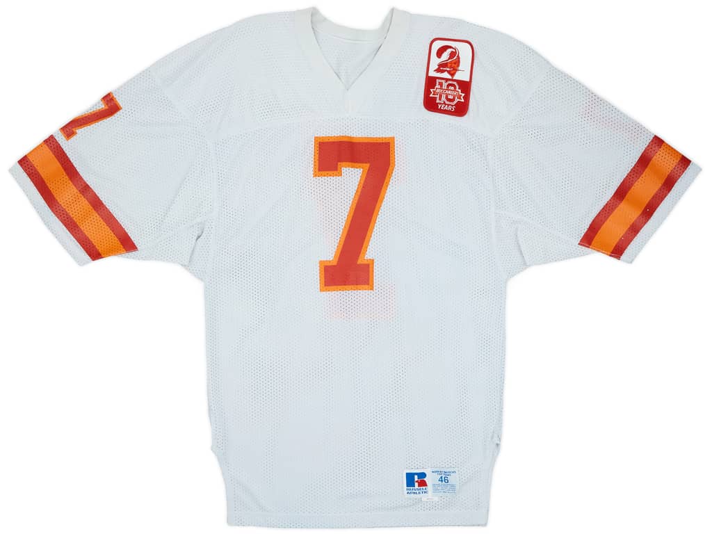 1985 Tampa Bay Buccaneers Risher #7 Russell Athletic Team Issue Away Jersey - 9/10 - (XL)