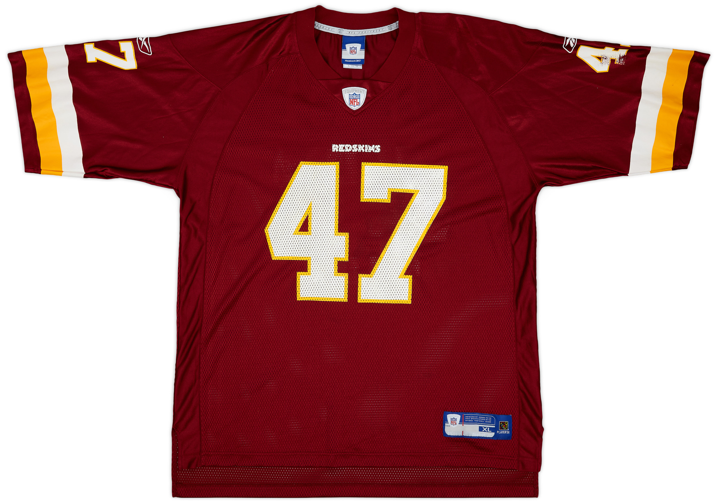 2005-06 Washington Redskins Cooley #47 Reebok On Field Home Jersey - 7/10 - (XL)
