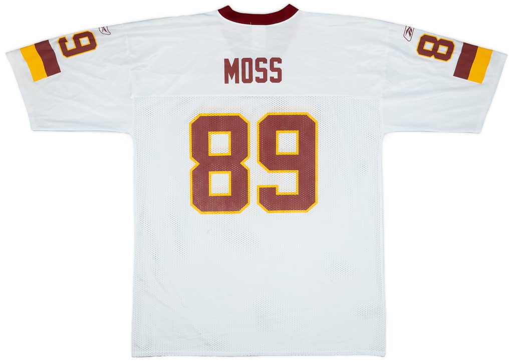2005-06 Washington Redskins Moss #89 Reebok Replica Away Jersey - 7/10 - (XL)