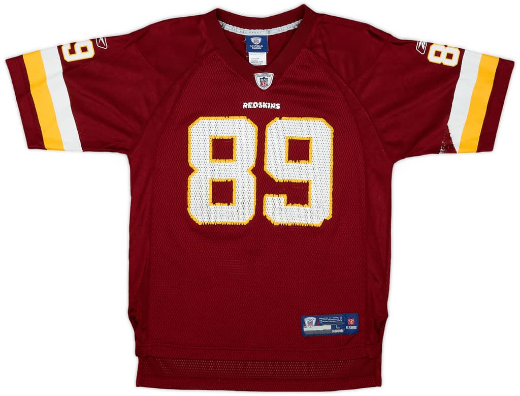 2008-11 Washington Redskins Moss #89 Reebok On Field Home Jersey - 5/10 - (XL.Boys)