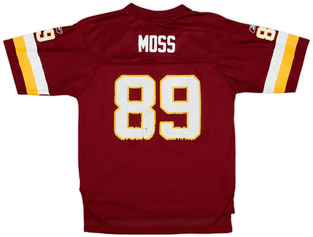 2008-11 Washington Redskins Moss #89 Reebok On Field Home Jersey - 5/10 - (XL.Boys)