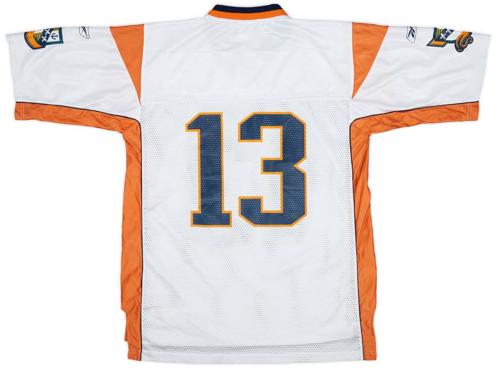 2003 Amsterdam Admirals Hill #13 Reebok On Field Away Jersey - 7/10 - (L)