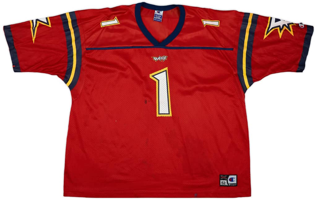 2001 Orlando Rage #1 Champion Home Jersey - 5/10 - (XXL)