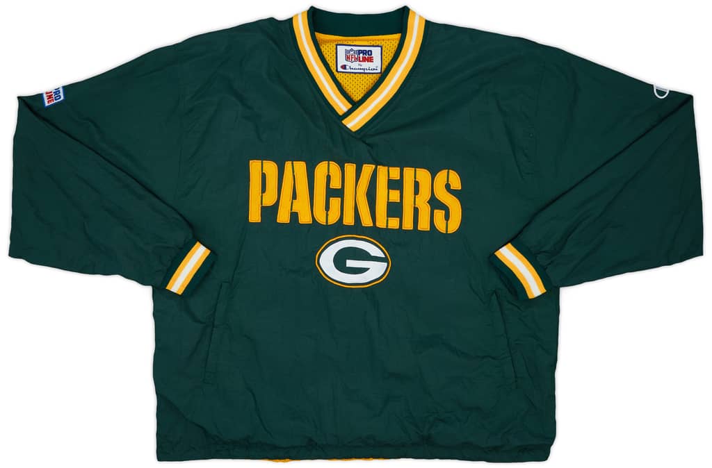 1990s Green Bay Packers Champion Pullover Windbreaker Jacket - 8/10 - (XL)