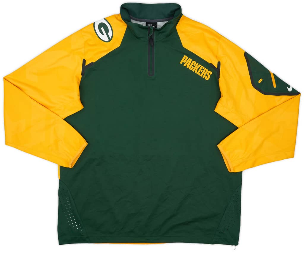 2013 Green Bay Packers Nike 1/4 Zip Training Jacket - 8/10 - (XL)