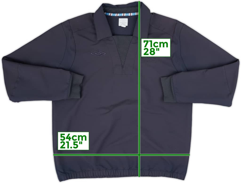 2010-11 Manchester City Umbro Drill Top - 8/10 - (L)