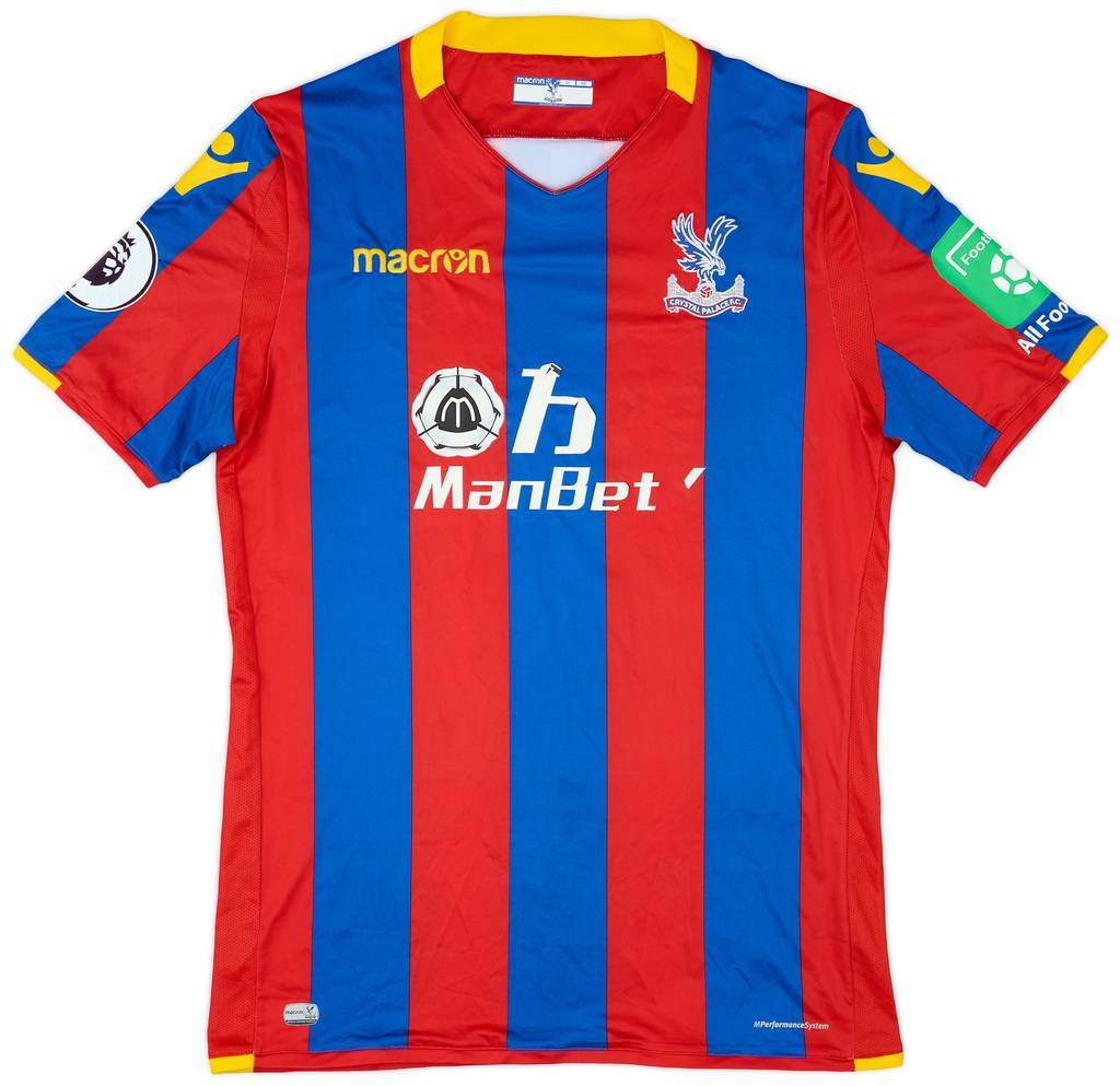 2017-18 Crystal Palace Match Issue Home Shirt Loftus-Cheek #8