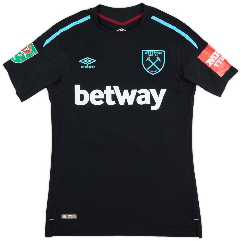 2017-18 West Ham Match Issue EFL Cup Away Shirt Quina #36
