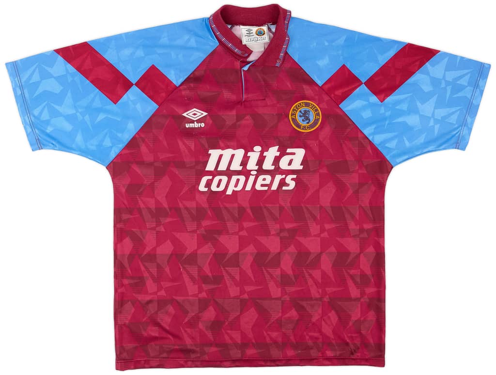 1990-92 Aston Villa Home Shirt - 7/10 - (L)