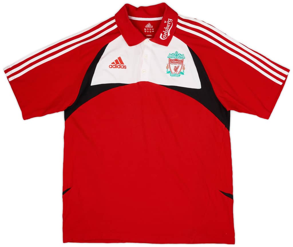 2007-08 Liverpool adidas Polo Shirt - 8/10 - (L)