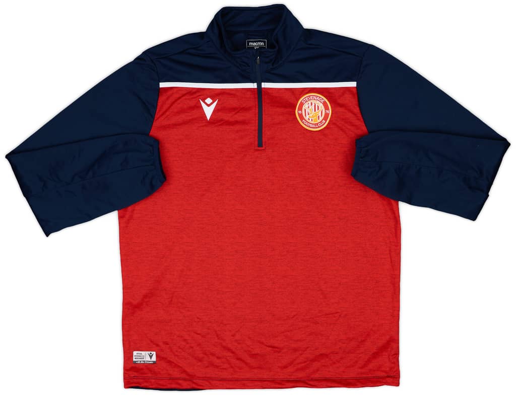 2020-21 Stevenage Macron 1/4 Zip Drill Top - 10/10 - (XXL)