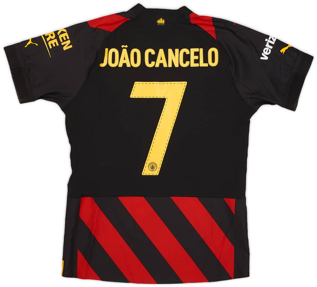 2022-23 Manchester City Match Issue Away Shirt Joao Cancelo #7