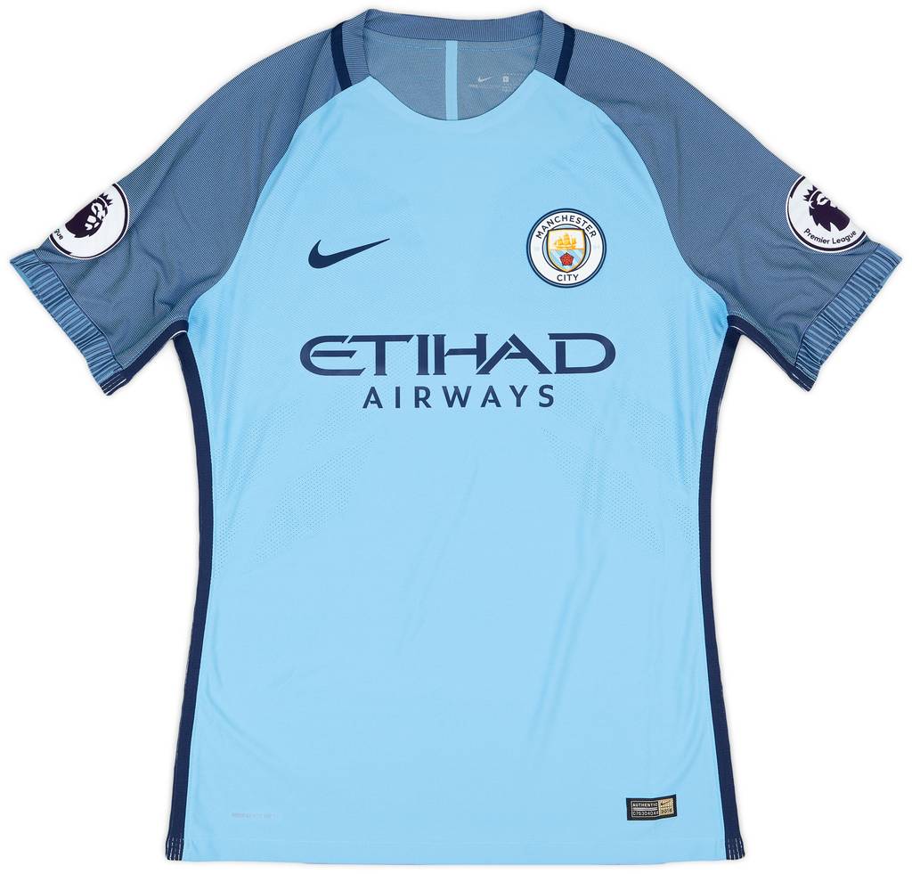 2016-17 Manchester City Match Issue Home Shirt Iheanacho #72