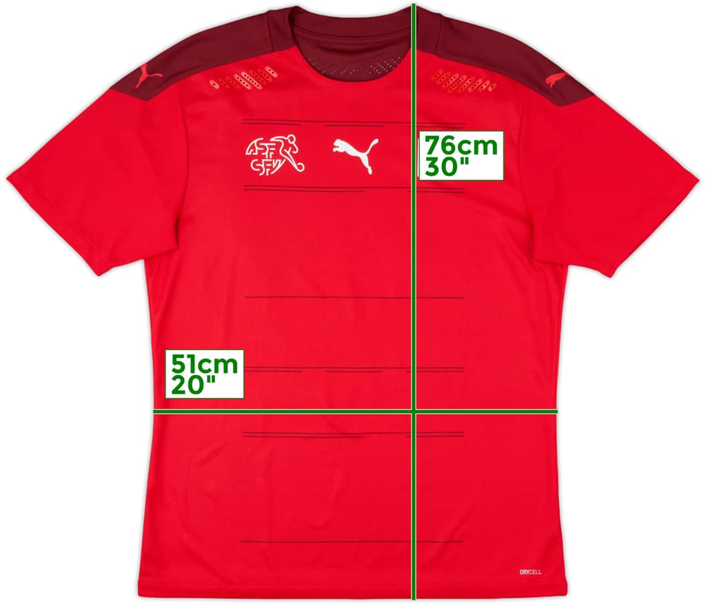 2020-21 Switzerland Authentic Home Shirt - 10/10 - (L)