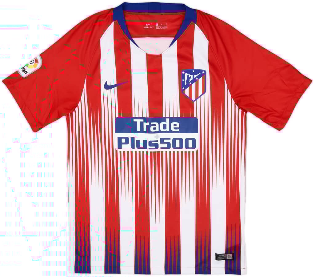 2018-19 Atletico Madrid Home Shirt - 9/10 - (S)