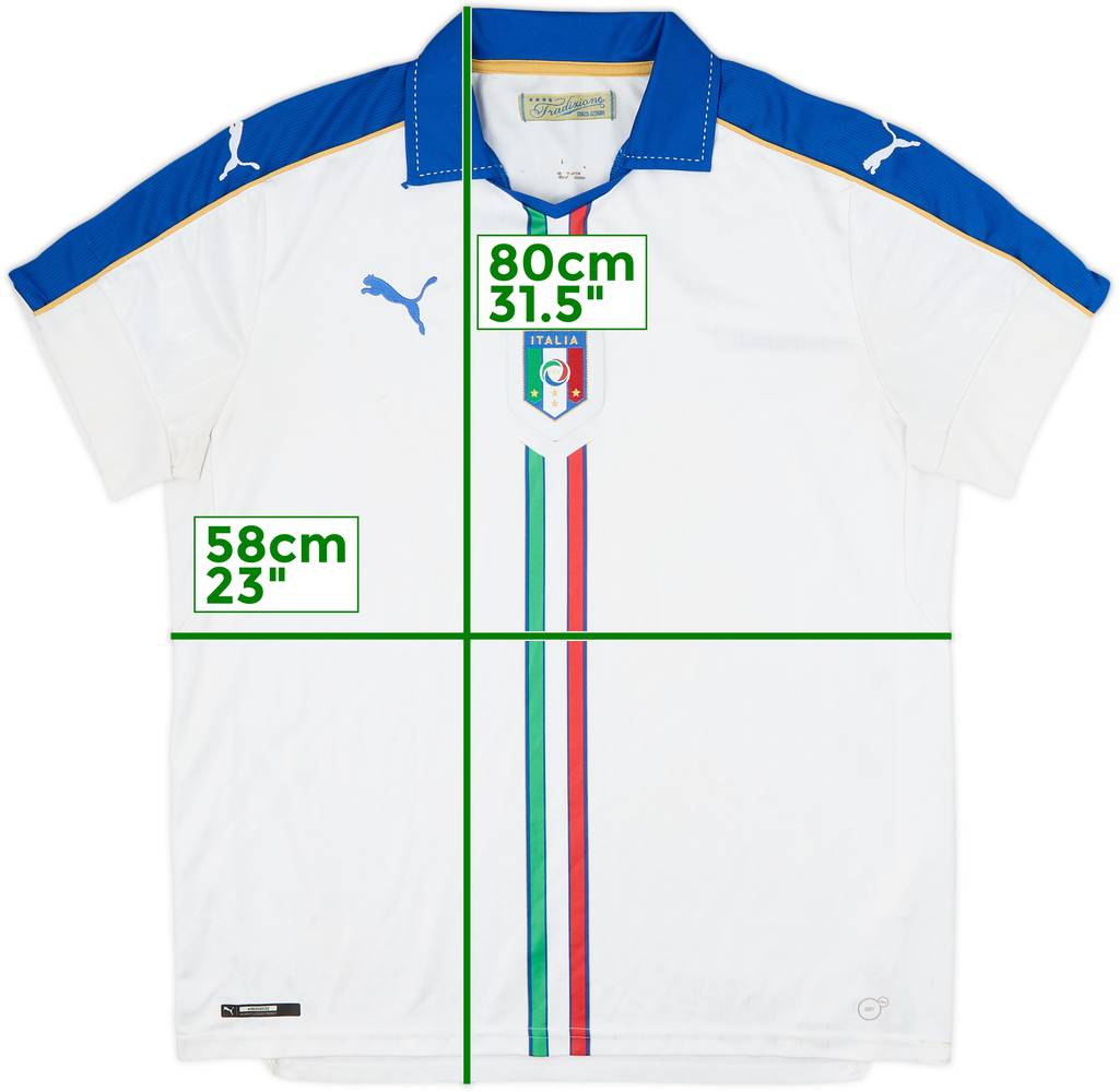 2016-17 Italy Away Shirt - 6/10 - (L)