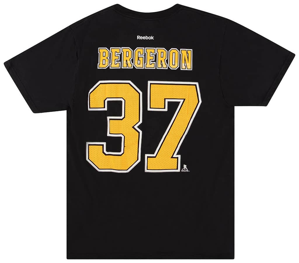 2014-15 Boston Bruins Bergeron #37 Reebok Tee L