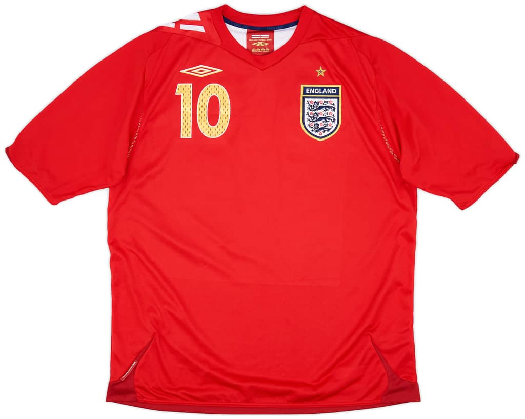 2006-08 England Away Shirt Owen #10 - 8/10 - (XL)