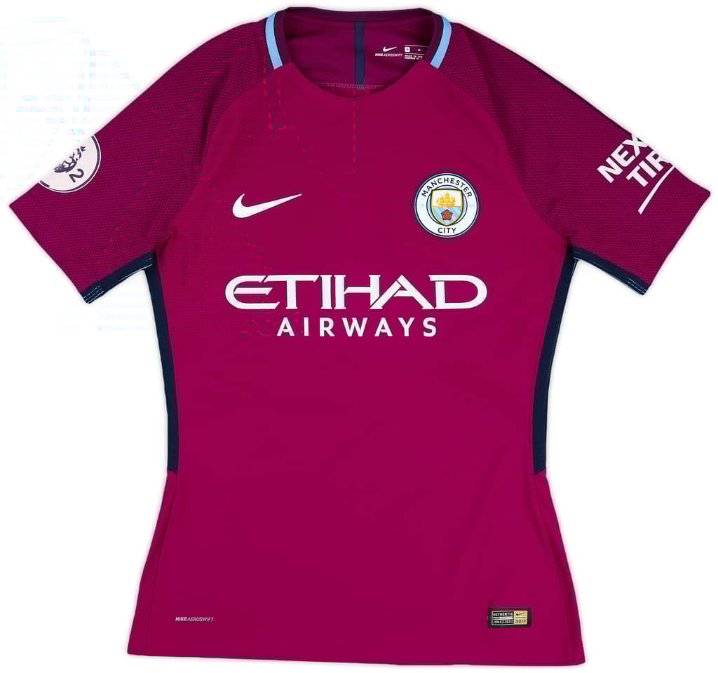 2017-18 Manchester City Match Issue Away Shirt #7