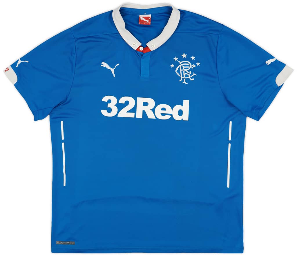 2014-15 Rangers Home Shirt - 7/10 - (XL)