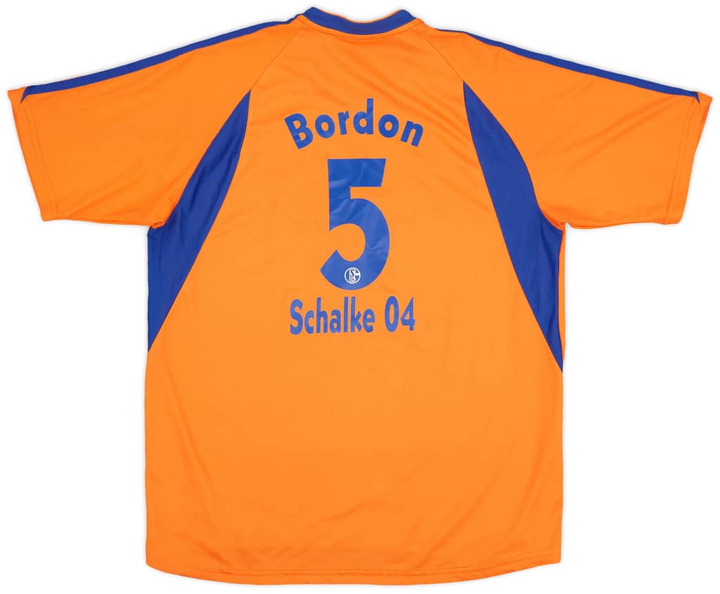 2003-04 Schalke Third Shirt Bordon #5 - 8/10 - (XL.Boys)