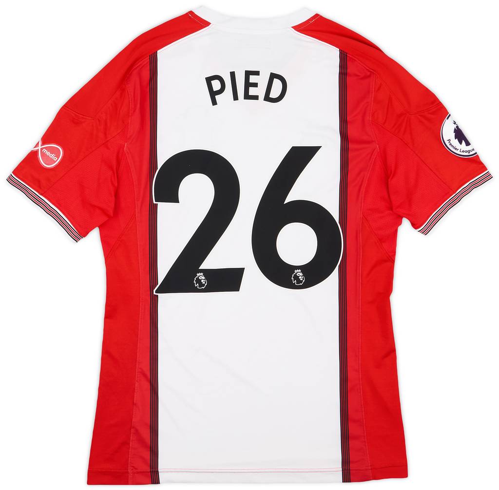 2017-18 Southampton Match Issue Home Shirt Pied #26