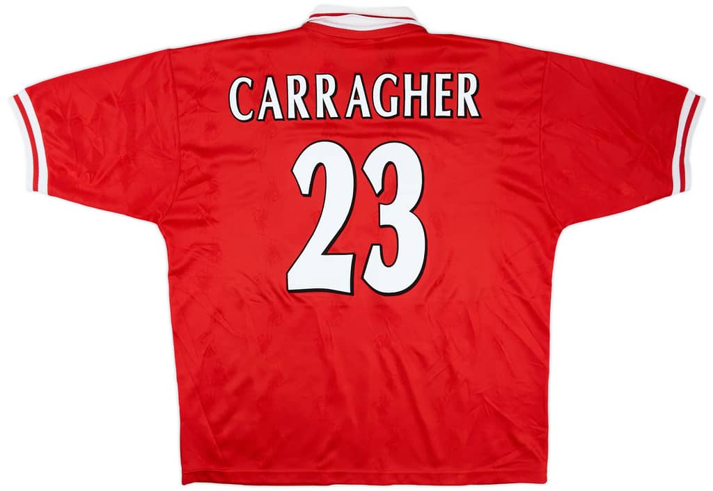 1996-98 Liverpool Home Shirt Carragher #23 - 8/10 - (XL)
