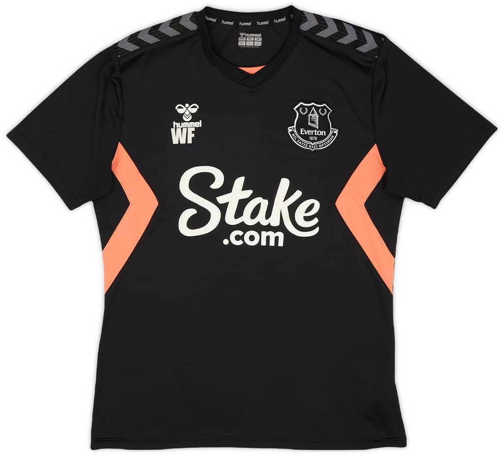 2020-21 Everton Staff Issue Hummel Training Shirt WF - 8/10 - (M)