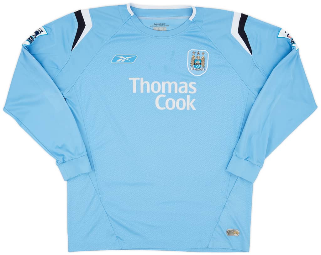 2005-06 Manchester City Home L/S Shirt Cole #9 - 7/10 - (L)