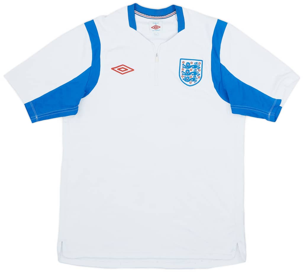2006-07 England Umbro 1/4 Zip Training Shirt - 8/10 - (L)