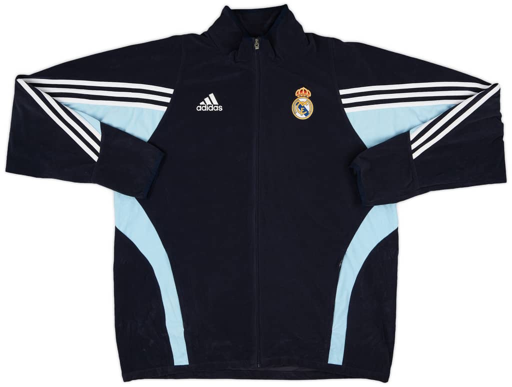2003-04 Real Madrid adidas Fleece Track Jacket - 9/10 - (L)