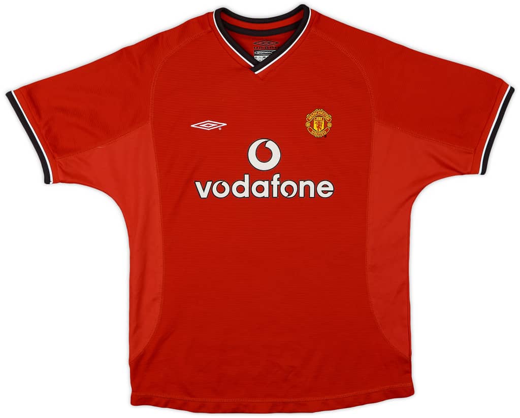 2000-02 Manchester United Home Shirt - 9/10 - (L.Boys)