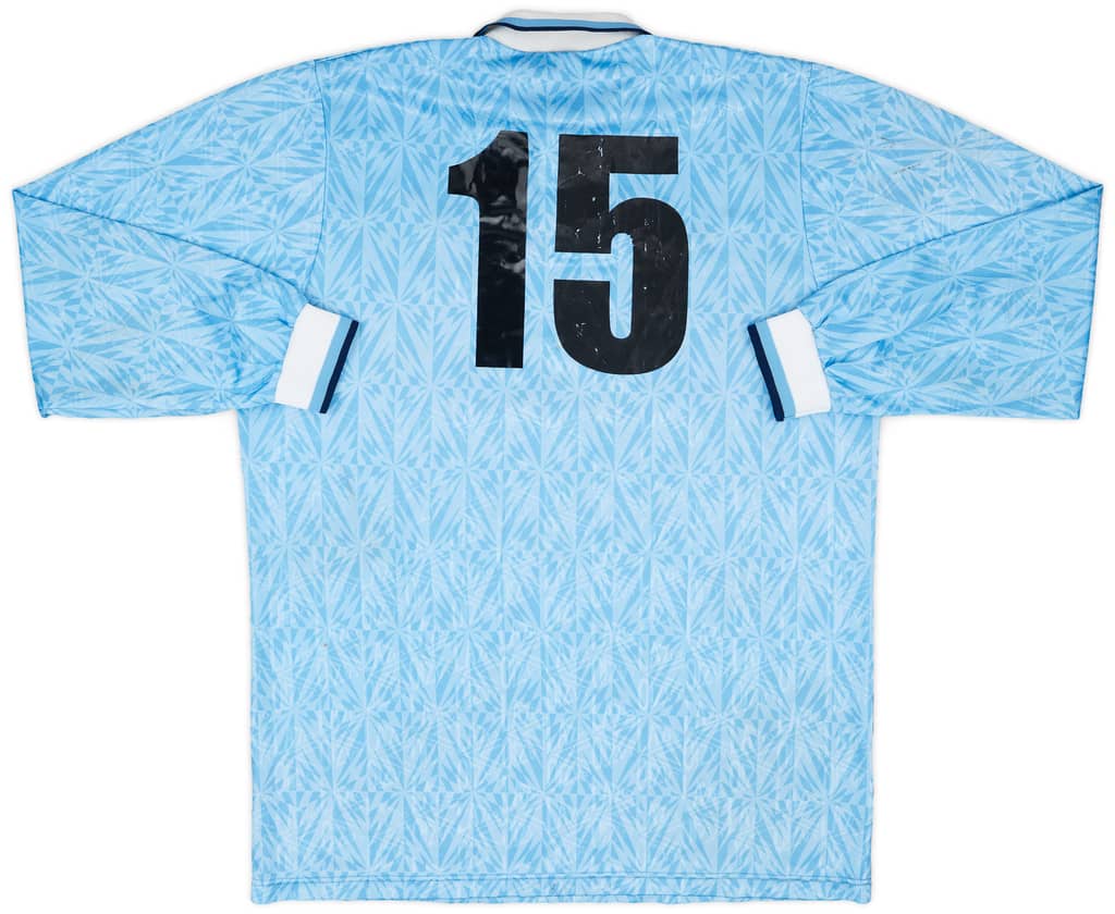 1991-92 Lazio Player Issue Home L/S Shirt #15