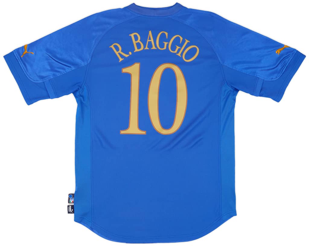2004-06 Italy Home Shirt Baggio #10 - 6/10 - (L)