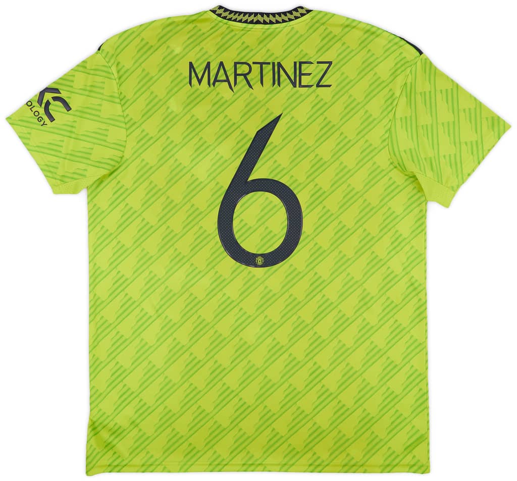 2022-23 Manchester United Third Shirt Martinez #6 - 6/10 - (XL)