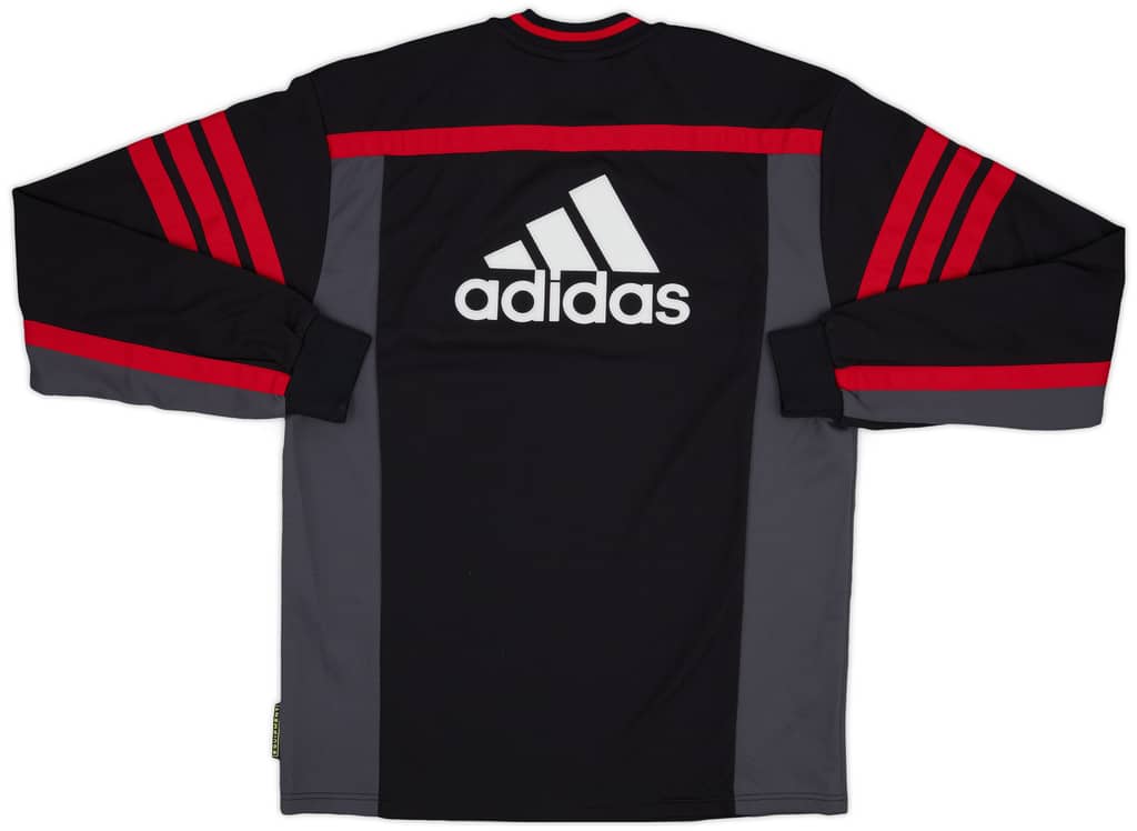 2000-01 AC Milan adidas Training L/S Shirt - 8/10 - (S)