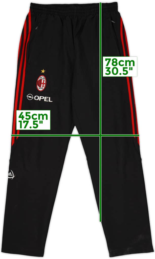2005-06 AC Milan adidas Track Pants/Bottoms - 9/10 - (M)