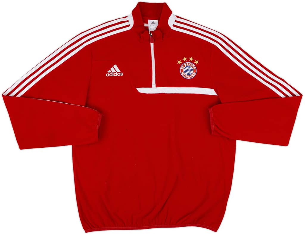 2013-14 Bayern Munich adidas 1/4 Zip Fleece Top - 8/10 - (L/XL)